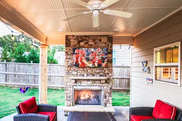Outdoor makeover: Fireplace-Installation-Stainless-Gas-Firebox