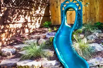 Outdoor makeover: Kid-Friendly-Backyards-One-Story-Slide