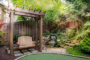 Outdoor makeover: Outdoor-Living-Adults-Watch-The-Kids-Play-In-The-Back-Or-Take-A-Call