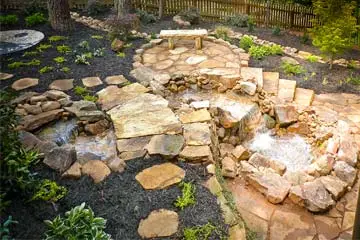 Outdoor makeover: Water-Feature-Pondless-waterfall