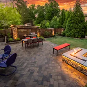 Outdoor makeover: Atlanta-hardscaping-paver-patio-footpaths