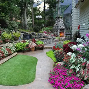 Outdoor makeover: Backyard-Landscape-Flower-Beds