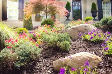 Outdoor makeover: Yard-Design-Accent-Boulders