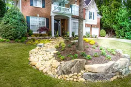Outdoor makeover: Yard-Design-Accent-Drainage-And-Erosion-Control