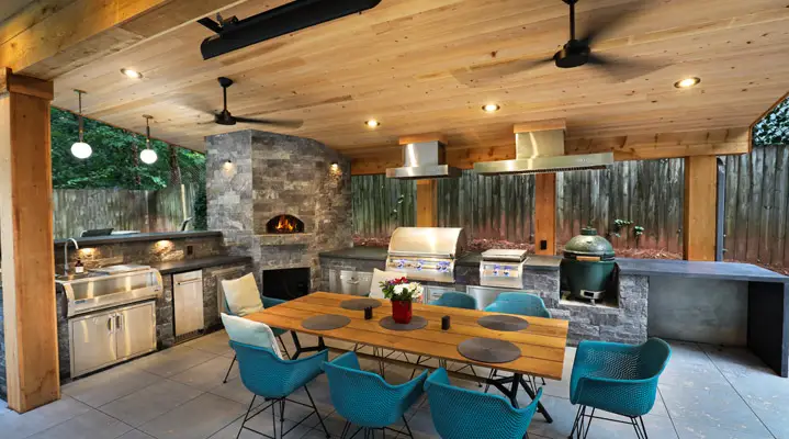Outdoor Makeover: L-Shaped-Outdoor-Kitchen-Ideas