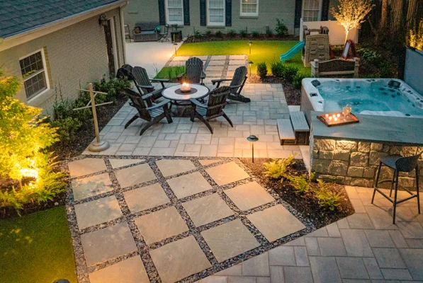 Outdoor Makeover: Backyard_Hardscape_with_Patio_Design