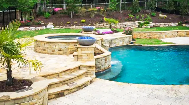 Outdoor Makeover:  Pool with Landscaping ideas
